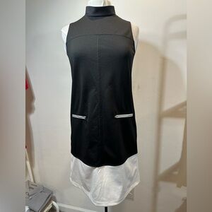 Charming Charlie Black White Colorblock Sleeveless Dress